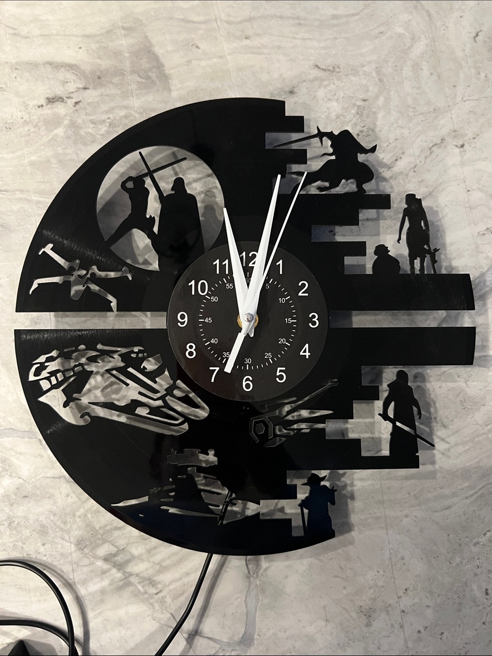 Star Wars Themed Vinyl Wall Clock
